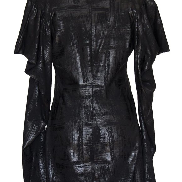 Backstage Battle Star Black Dress Punk Medium Bat Wing New 150$ - Picture 2 of 2